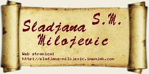 Slađana Milojević vizit kartica